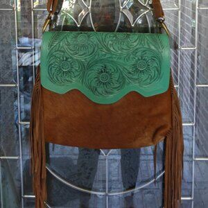 Tooled Fringe Purse
